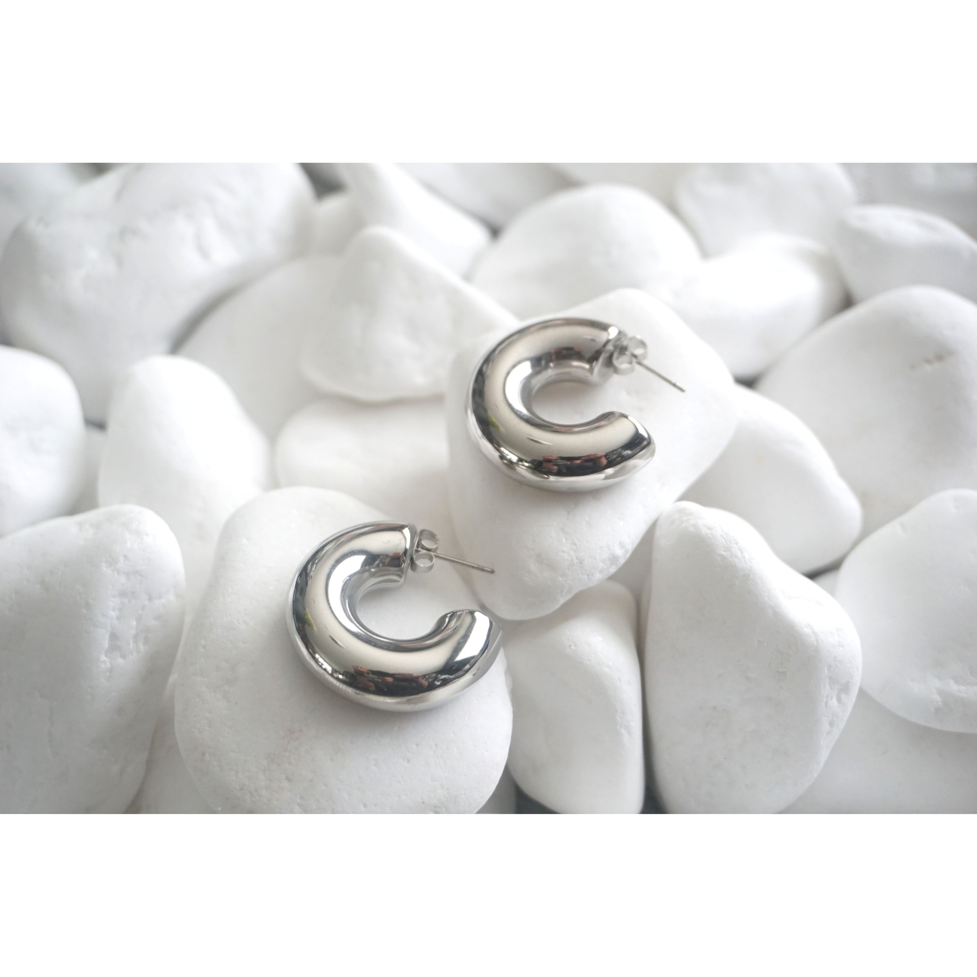 You Do You Duo Hoop Earrings Silver