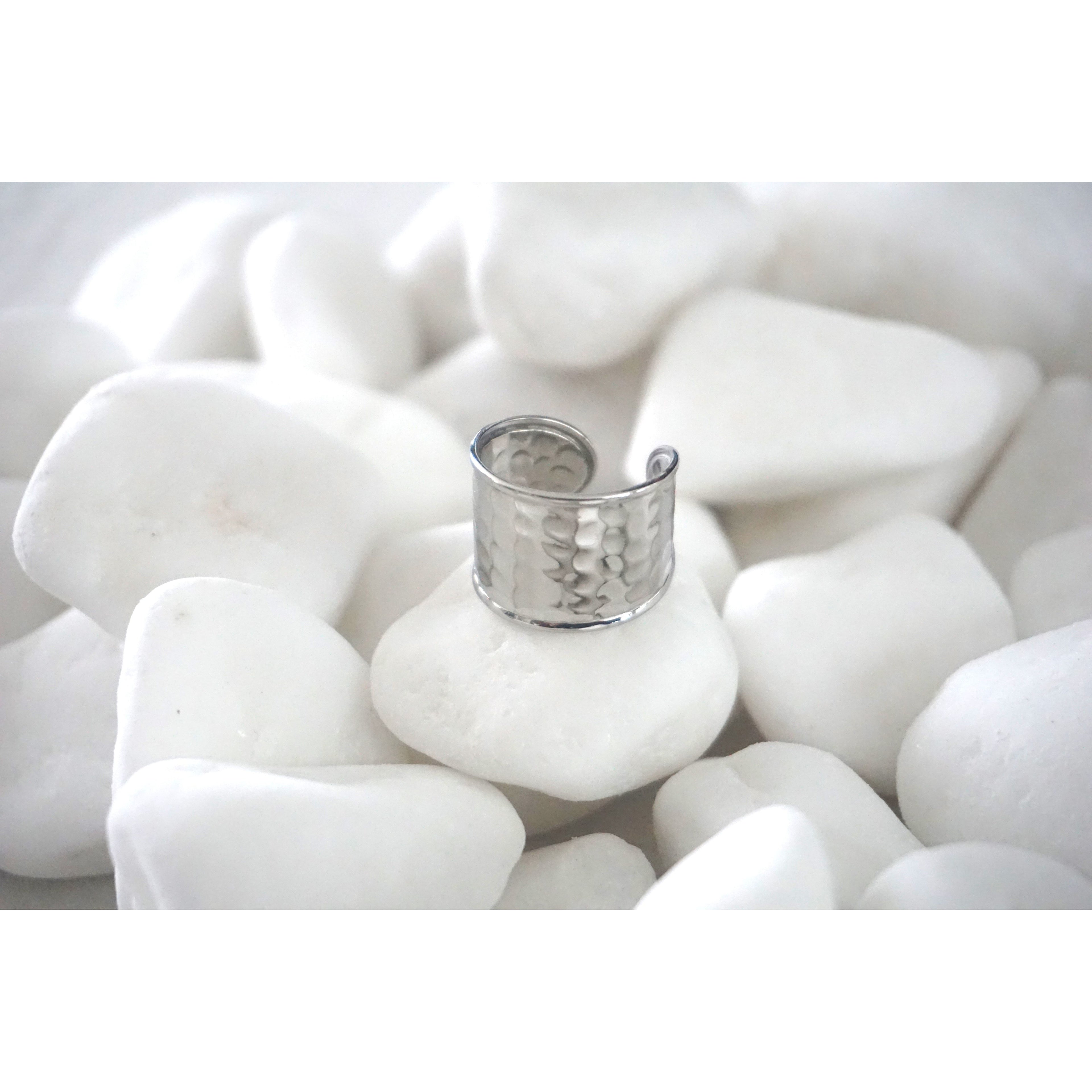 Chunky I Ring Silver