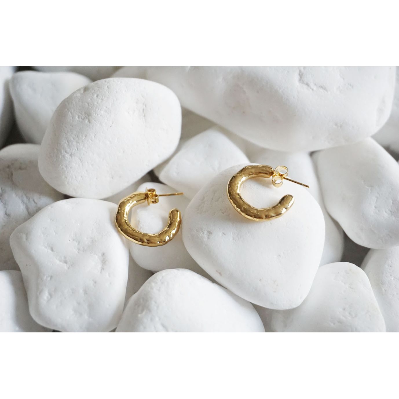 Gold and Grain Hoops Gold