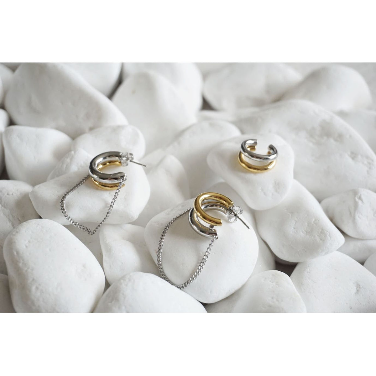 You Do You Hoop Earrings Silver & Gold