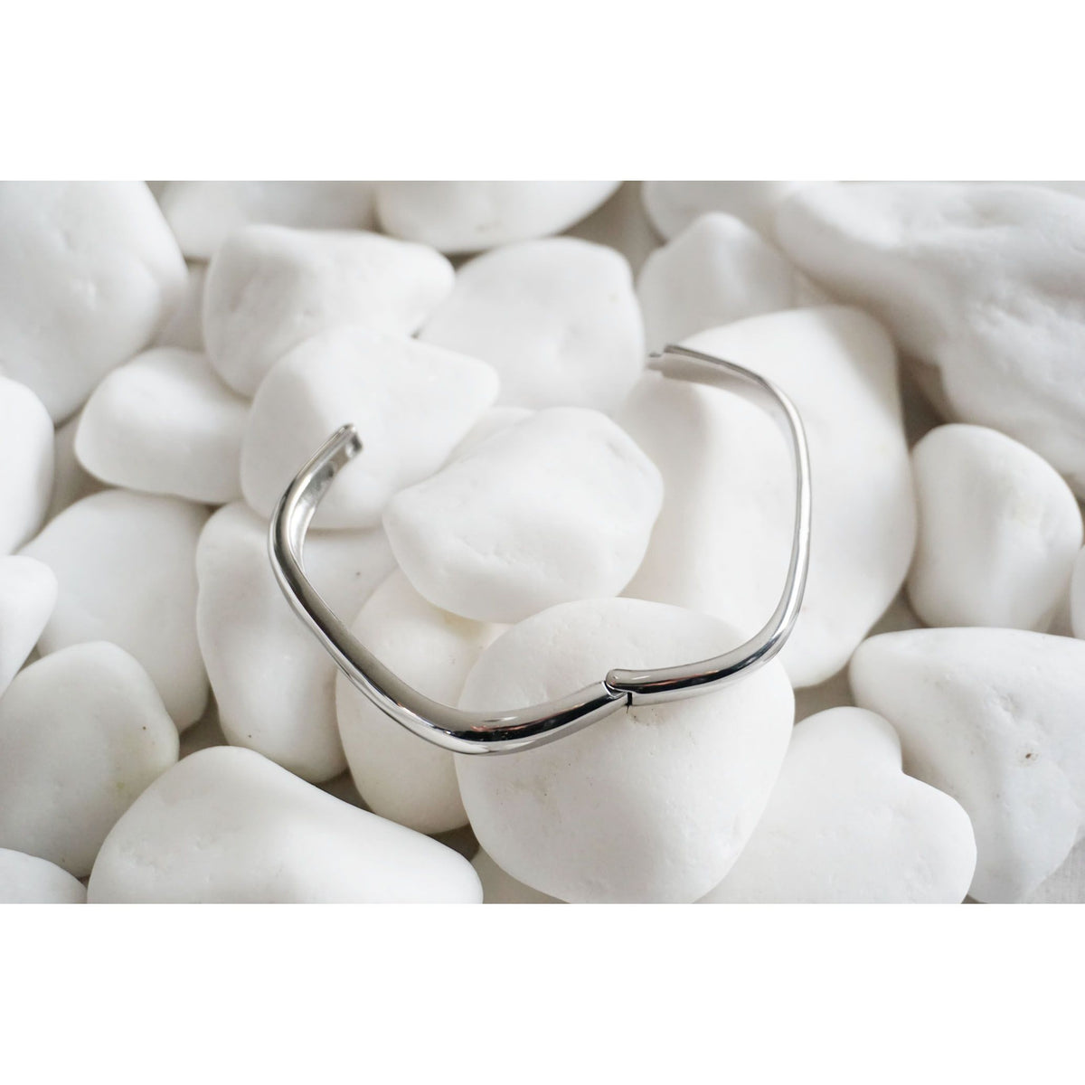 Miss Square Bangle Silver