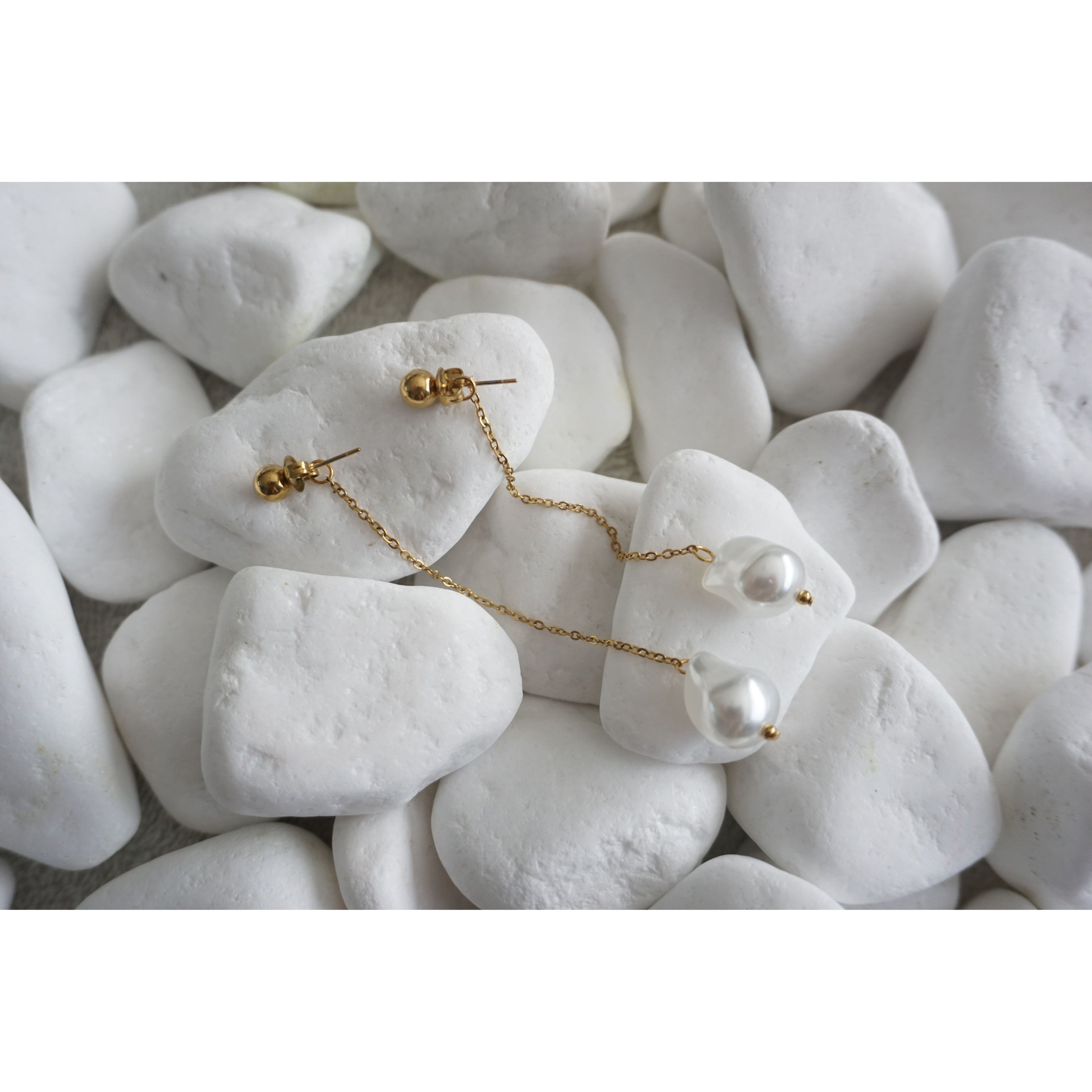 Rich Bitch Pearl Earrings