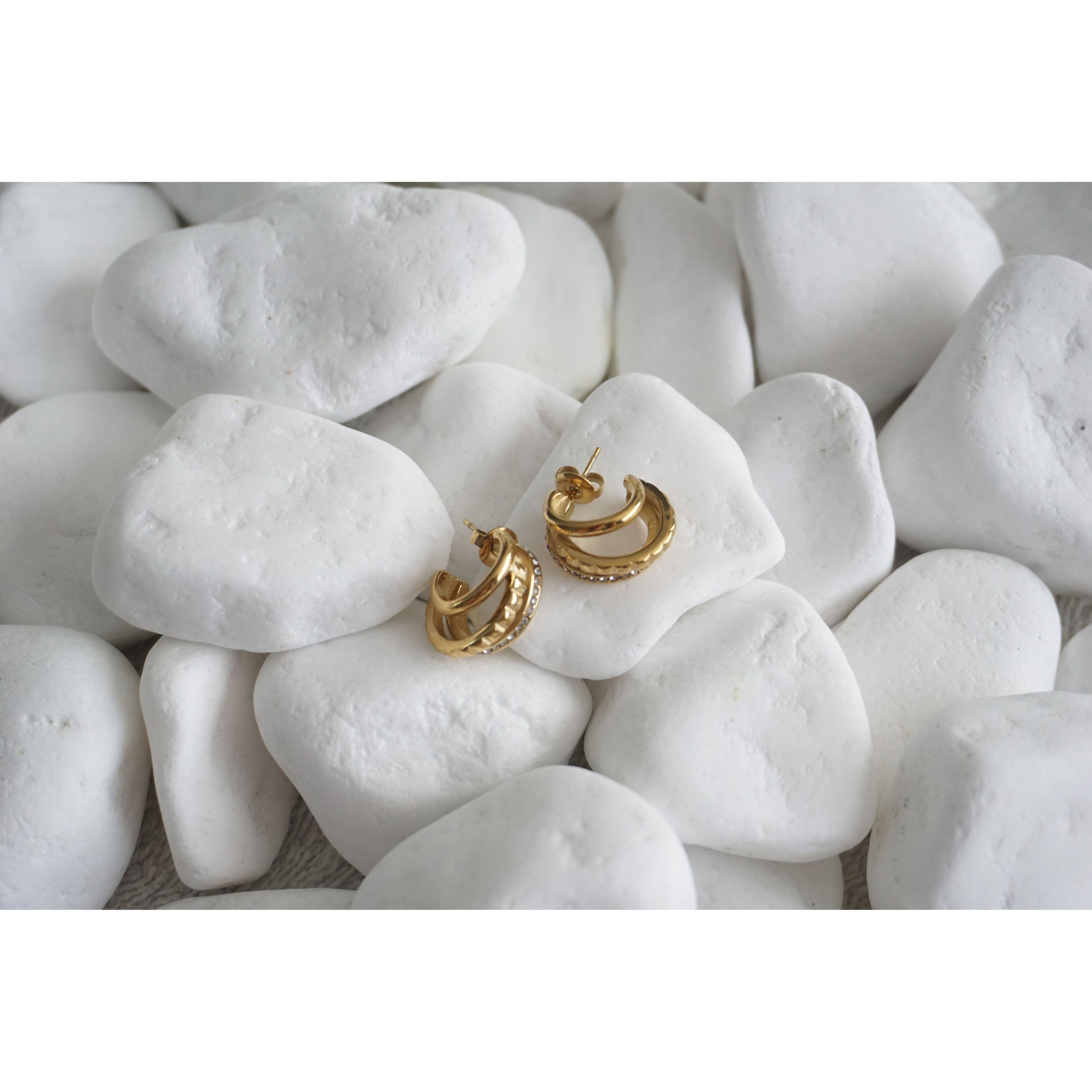 Golden Match Earring
