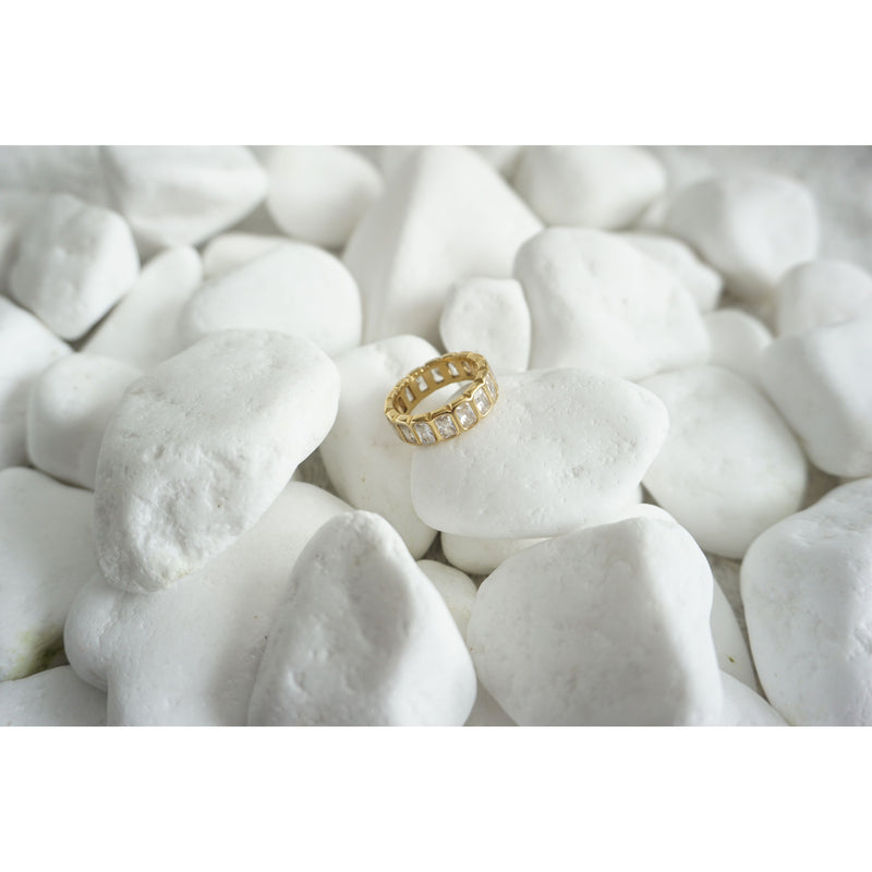 Diamond Band Tennis Ring