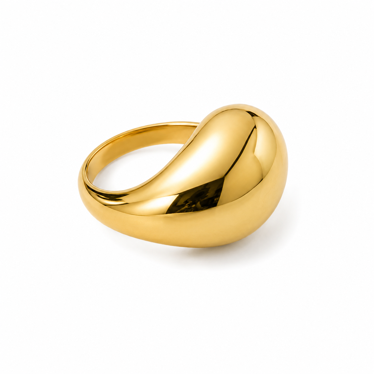 Chunky I Ring Gold