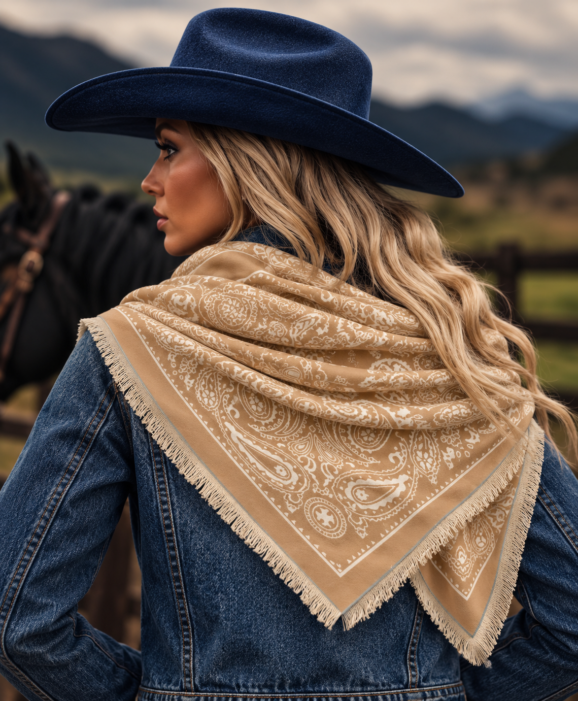 Miss Paisley Beige & Off-White