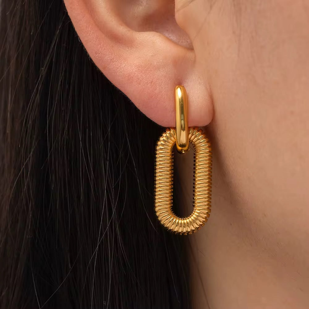 You Do You Chain Earrings Gold