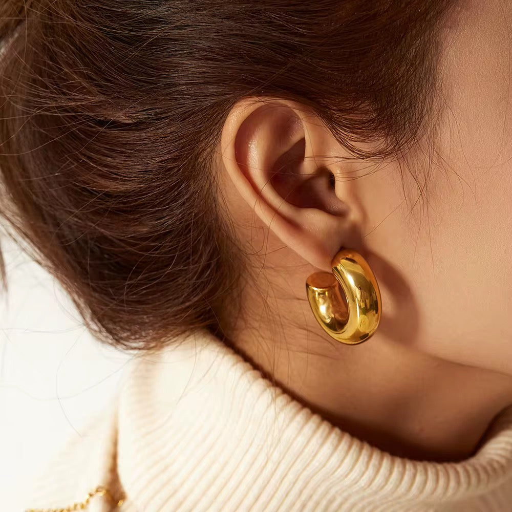 You Do You Duo Hoop Earrings Gold