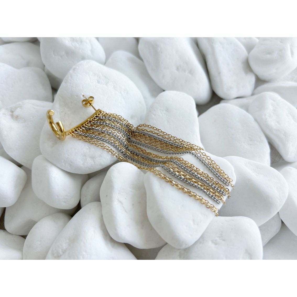 You Do You Statment Earring Silver & Gold