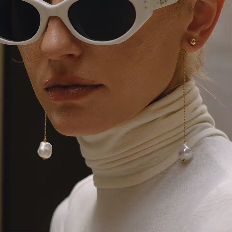 Rich Bitch Pearl Earrings