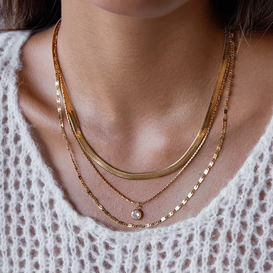 Trinity Gold Necklace