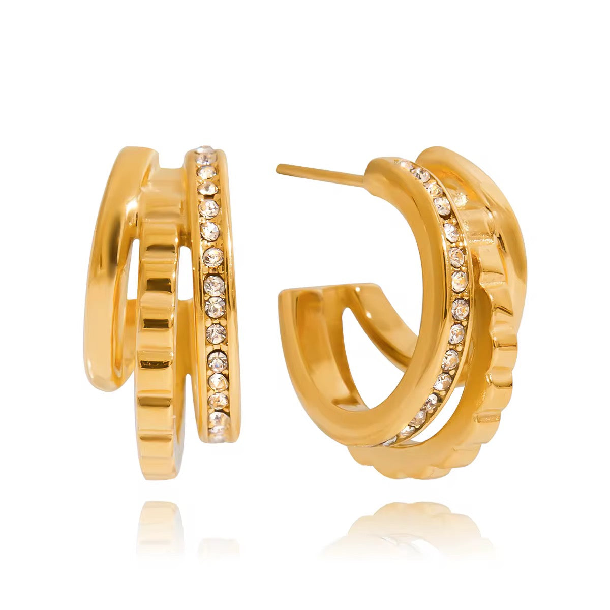 Golden Match Earring