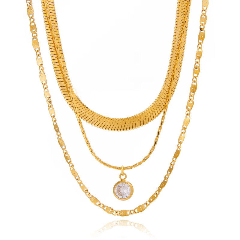 Trinity Gold Necklace