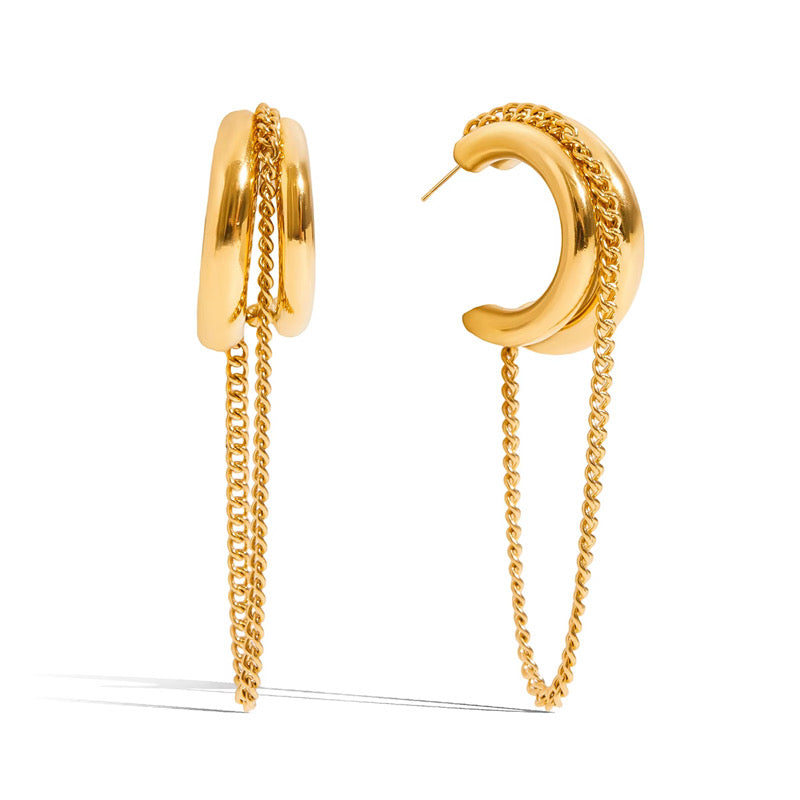 You Do You Hoop Earrings Gold