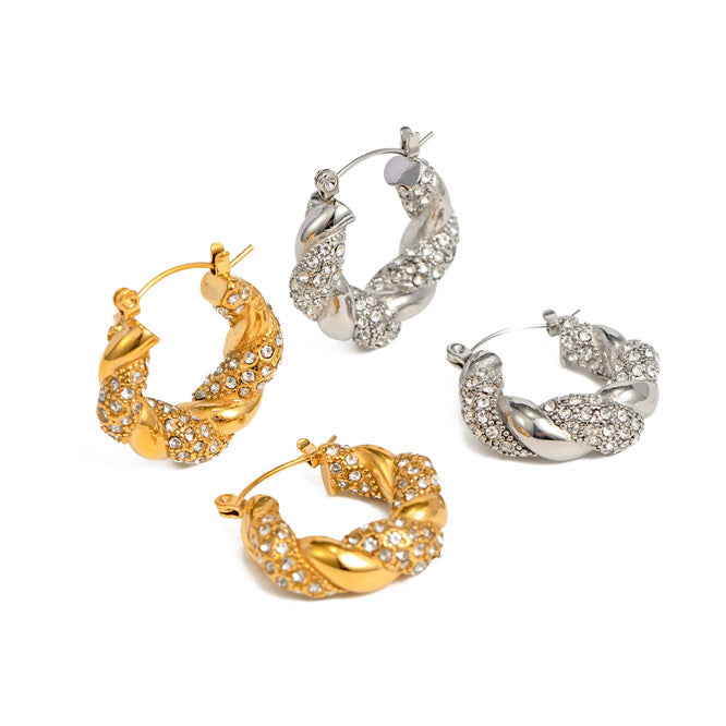 Miss Twisted Earrings Gold