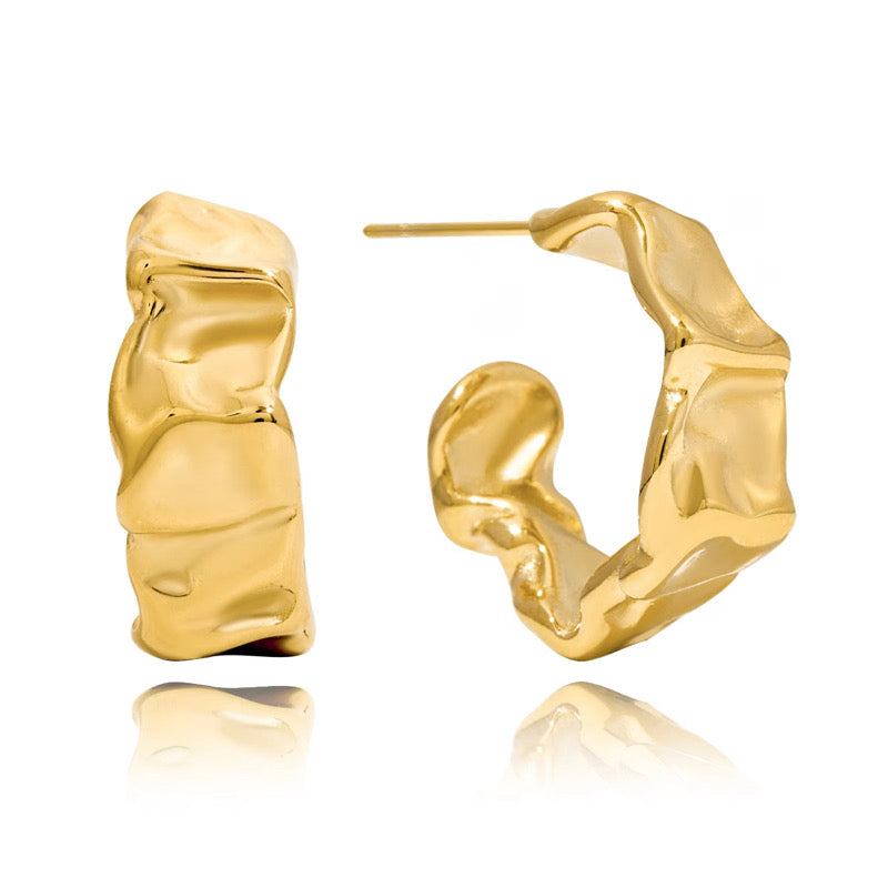 Miss Raw Earrings Gold