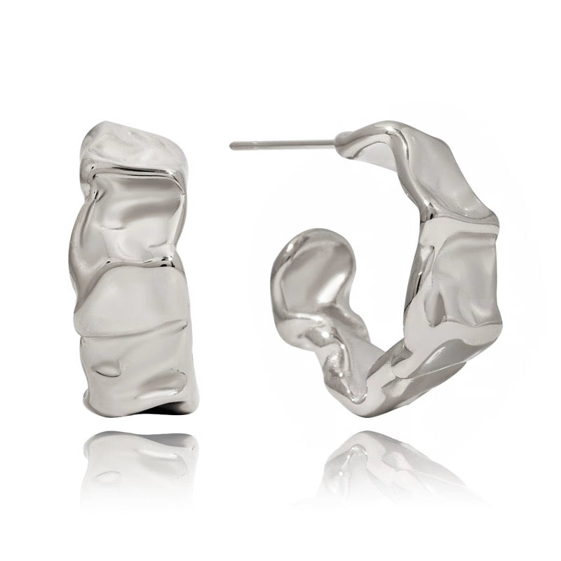 Miss Raw Earrings Silver