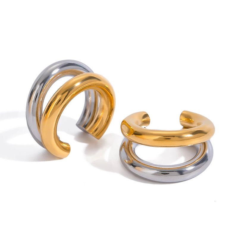 Miss Modern Cuff Silver & Gold