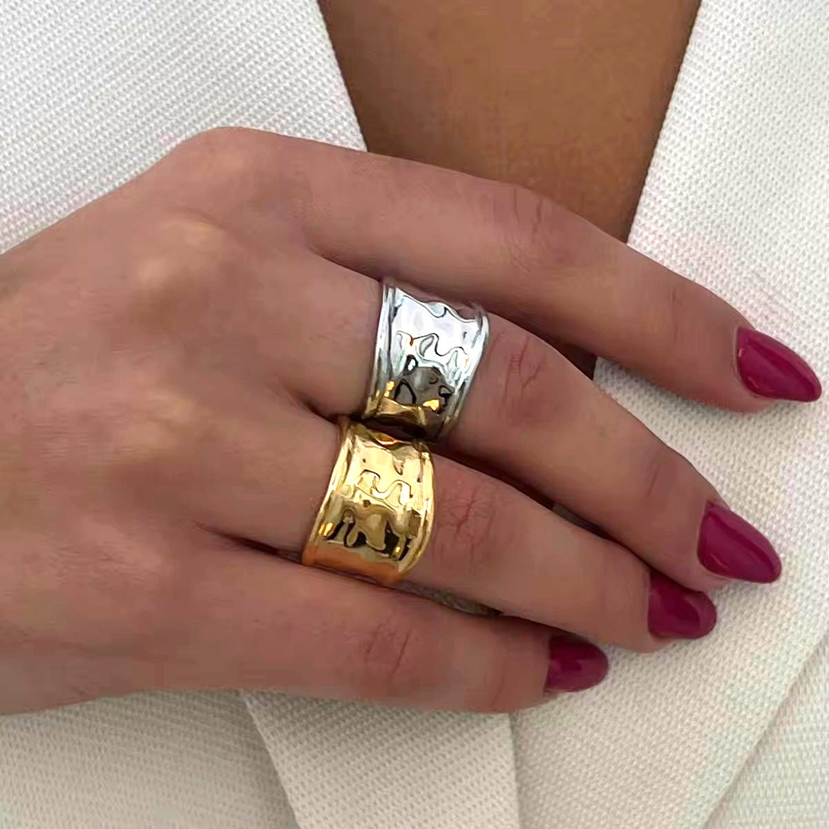 Miss Raw Ring Silver