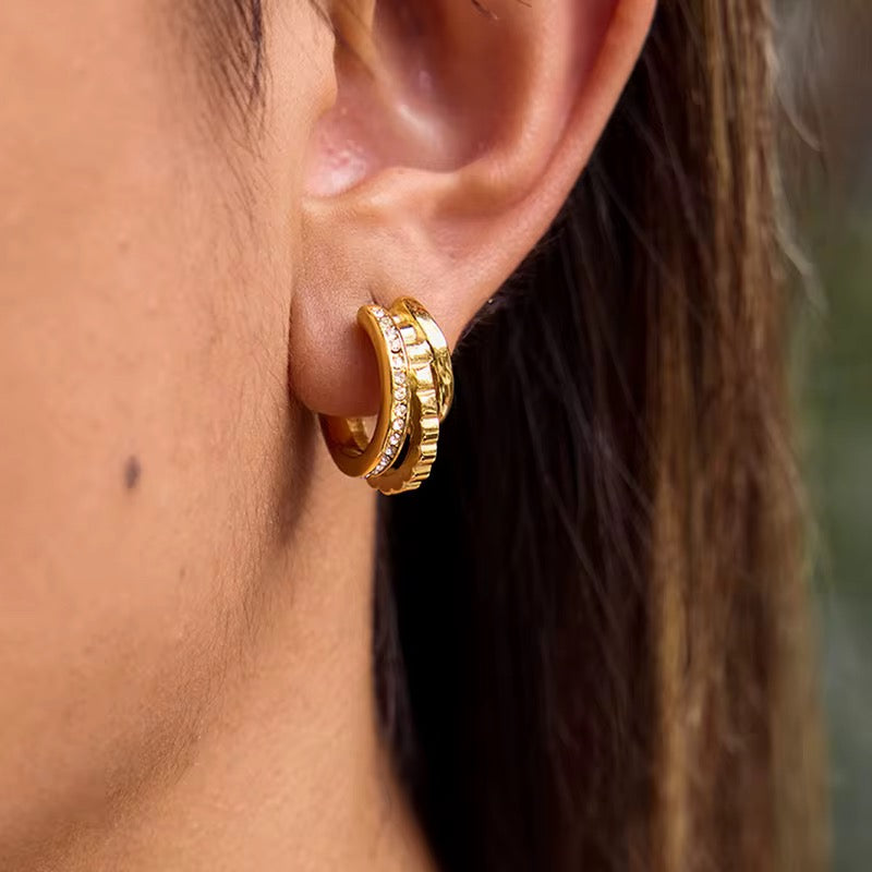 Golden Match Earring
