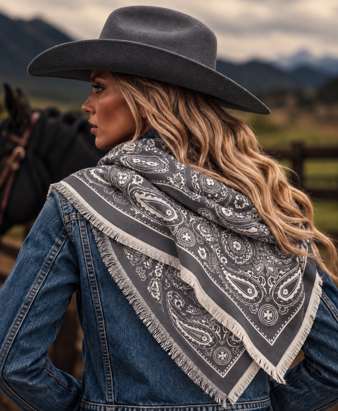 Miss Paisley Grey & Off-White