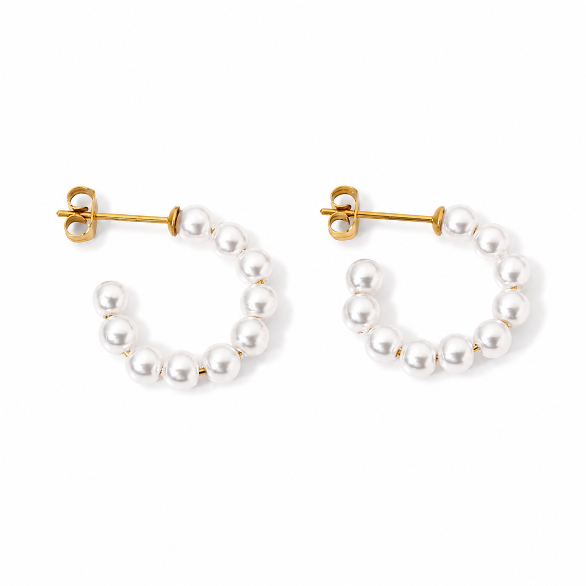 Pearl Hoop Earrings