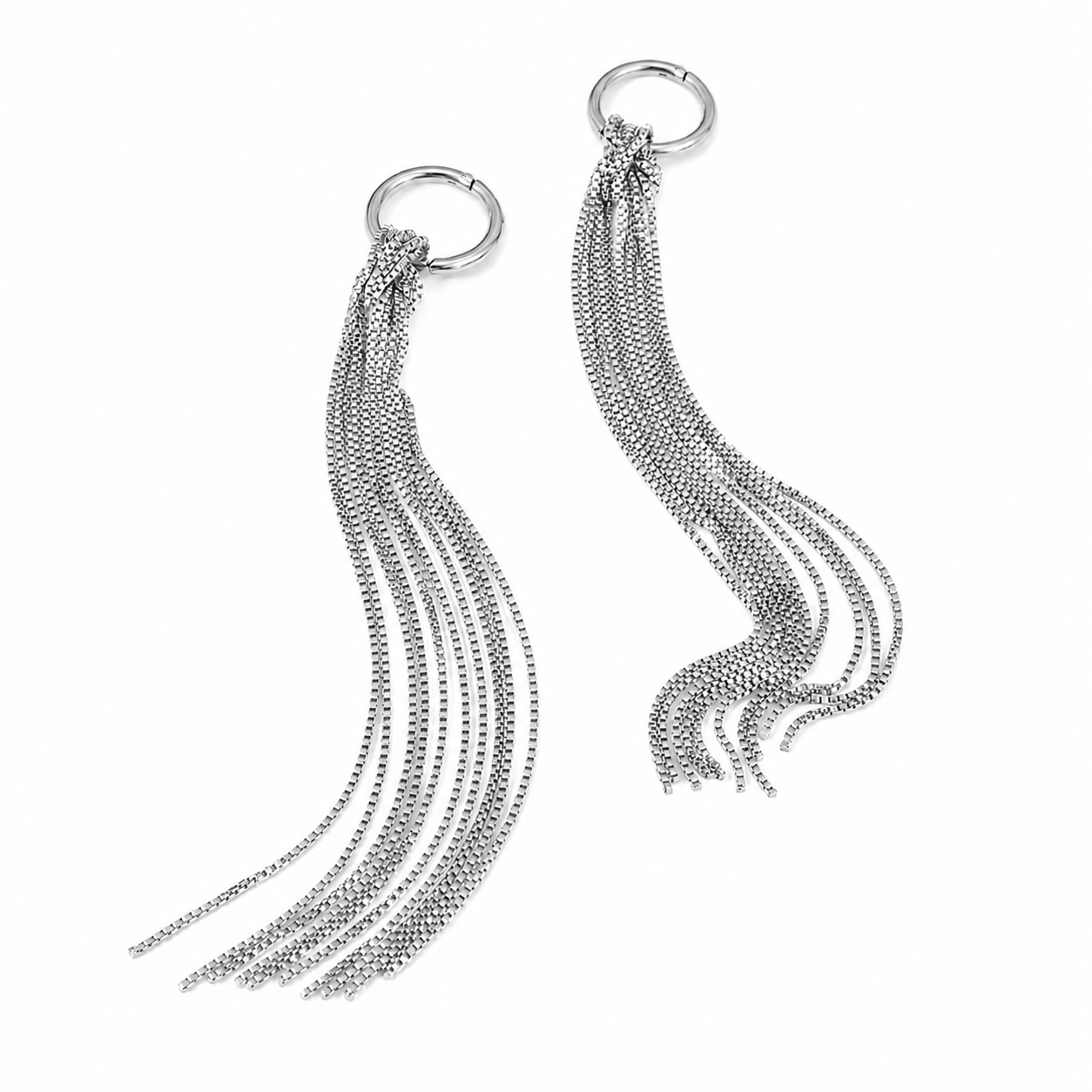 You Do You Tassel Earrings Silver